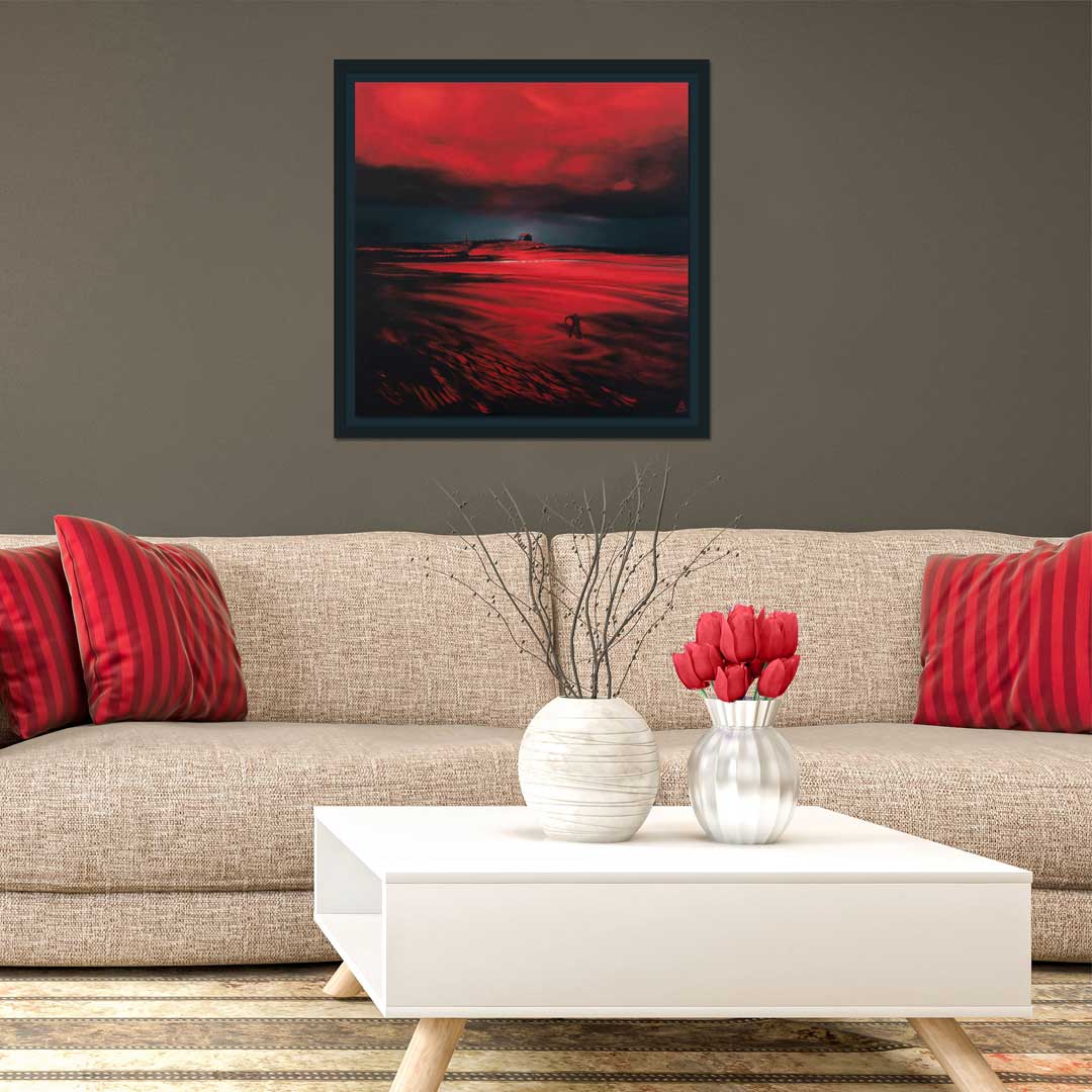 A Study in Scarlet on the wall