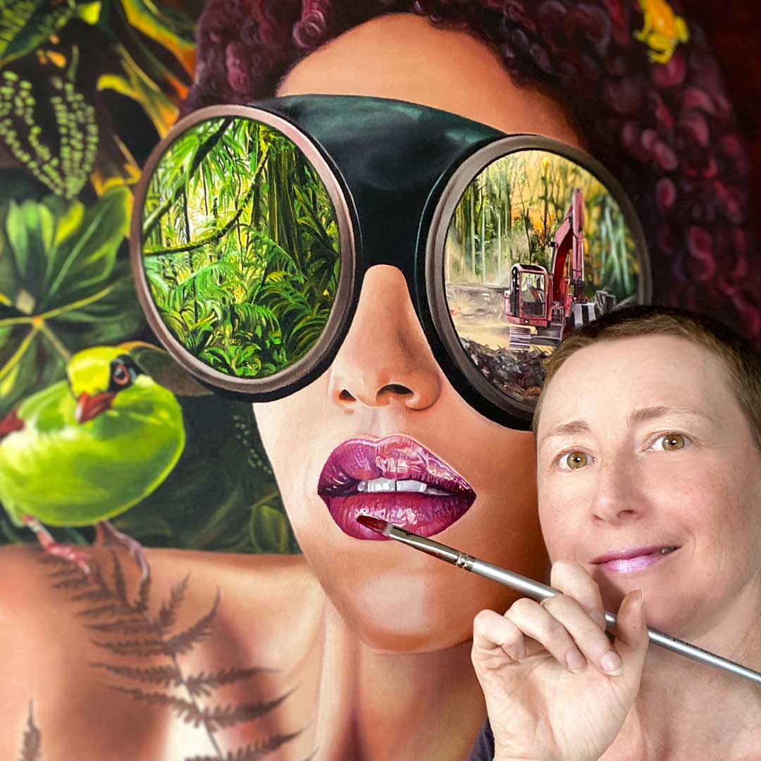 Anna-Marie painting Deforestation