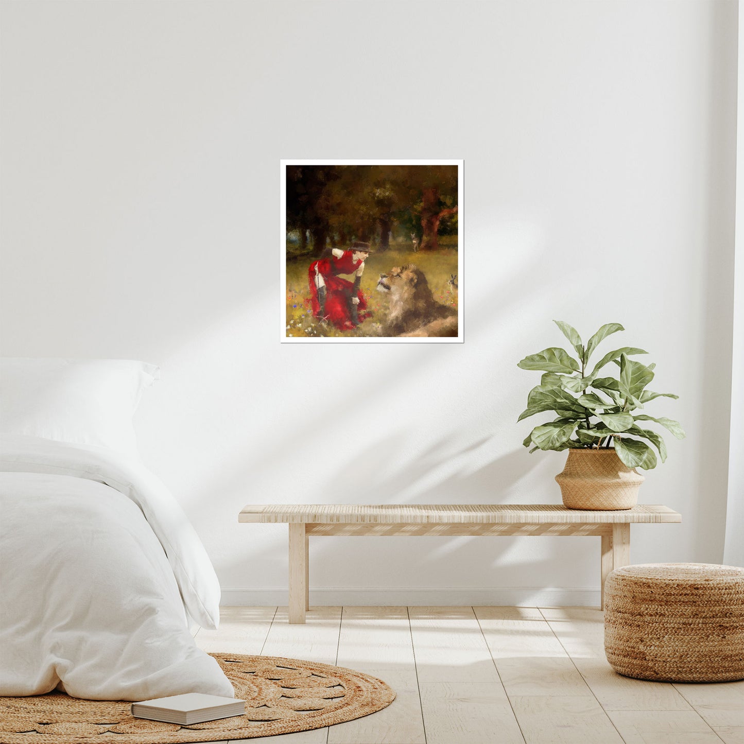 Anna and the Lion - Fine Art Print