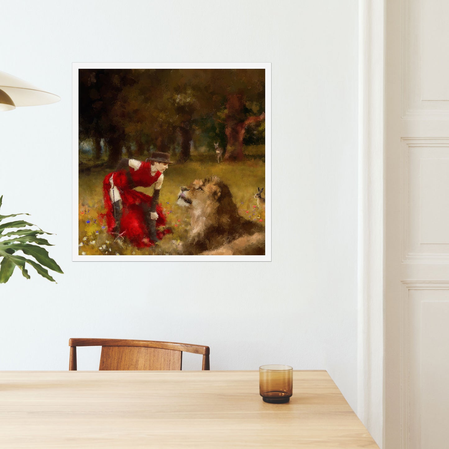 Anna and the Lion - Fine Art Print