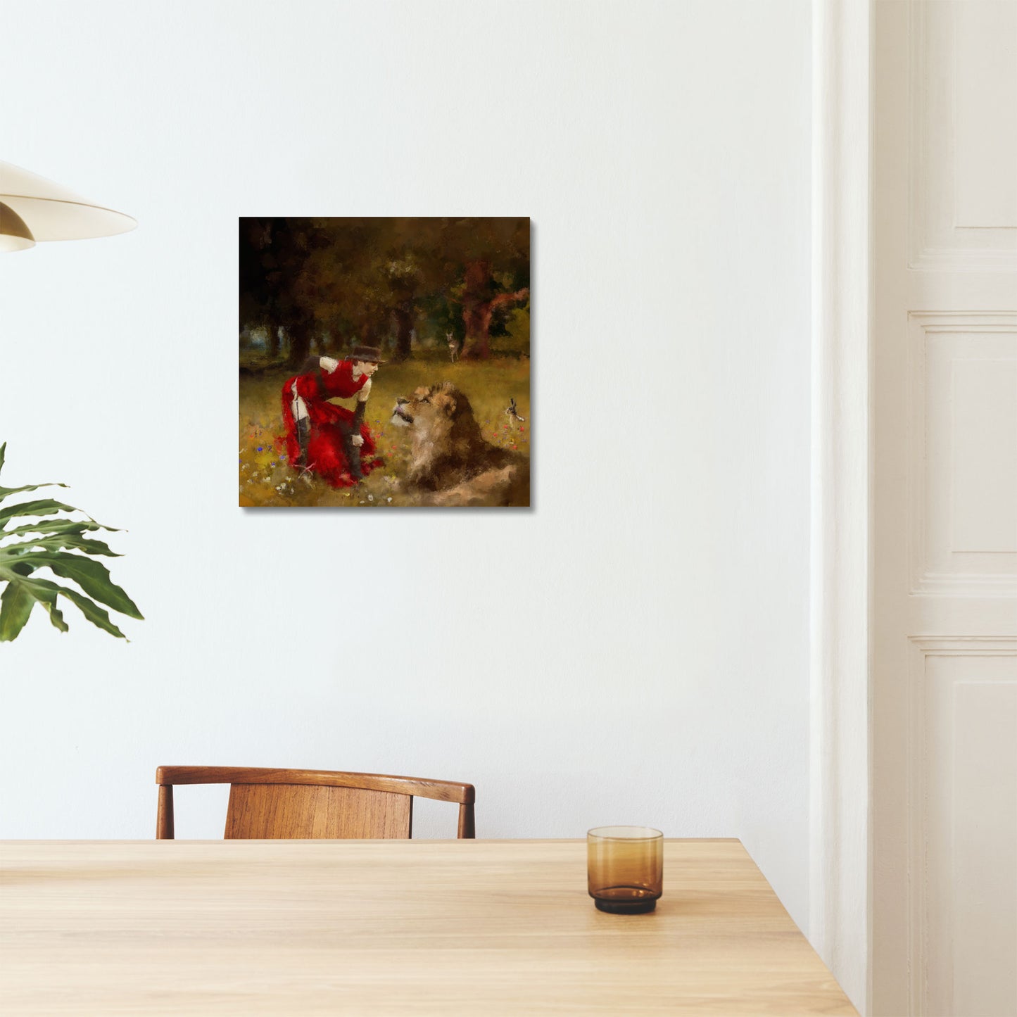 Anna and the Lion - Fine Art Print