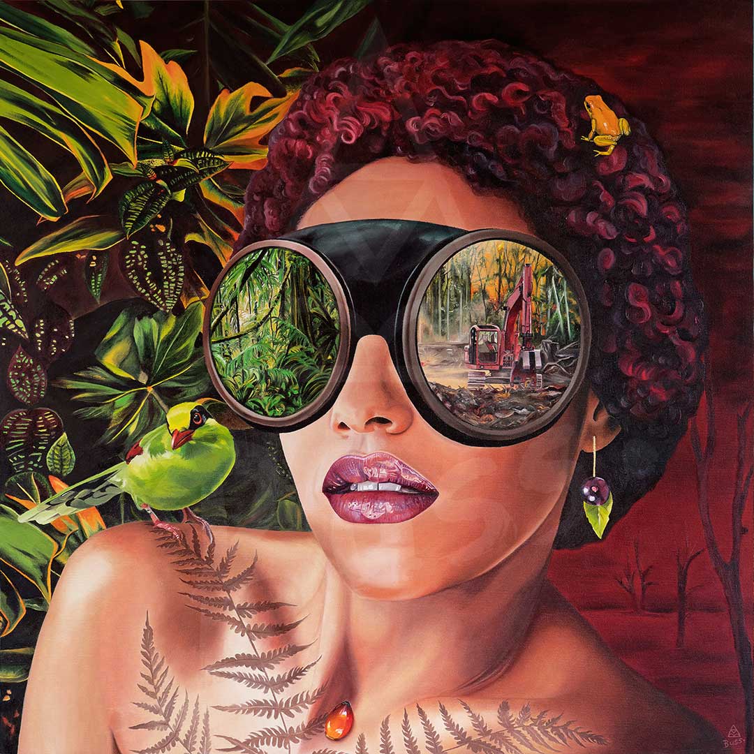 Deforestation Oil Painting by Anna-Marie Buss