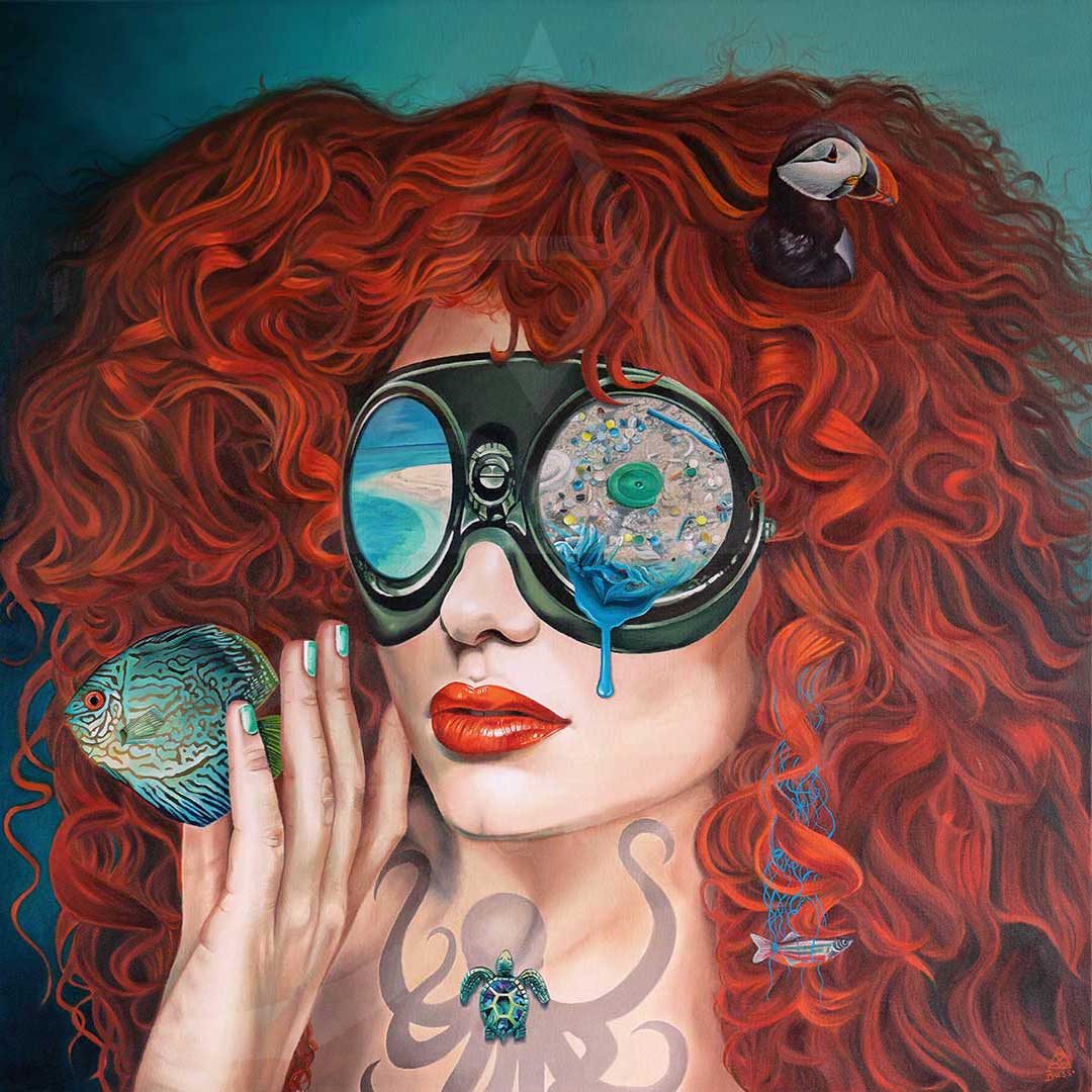 Nurdles Oil Painting by Anna-Marie Buss