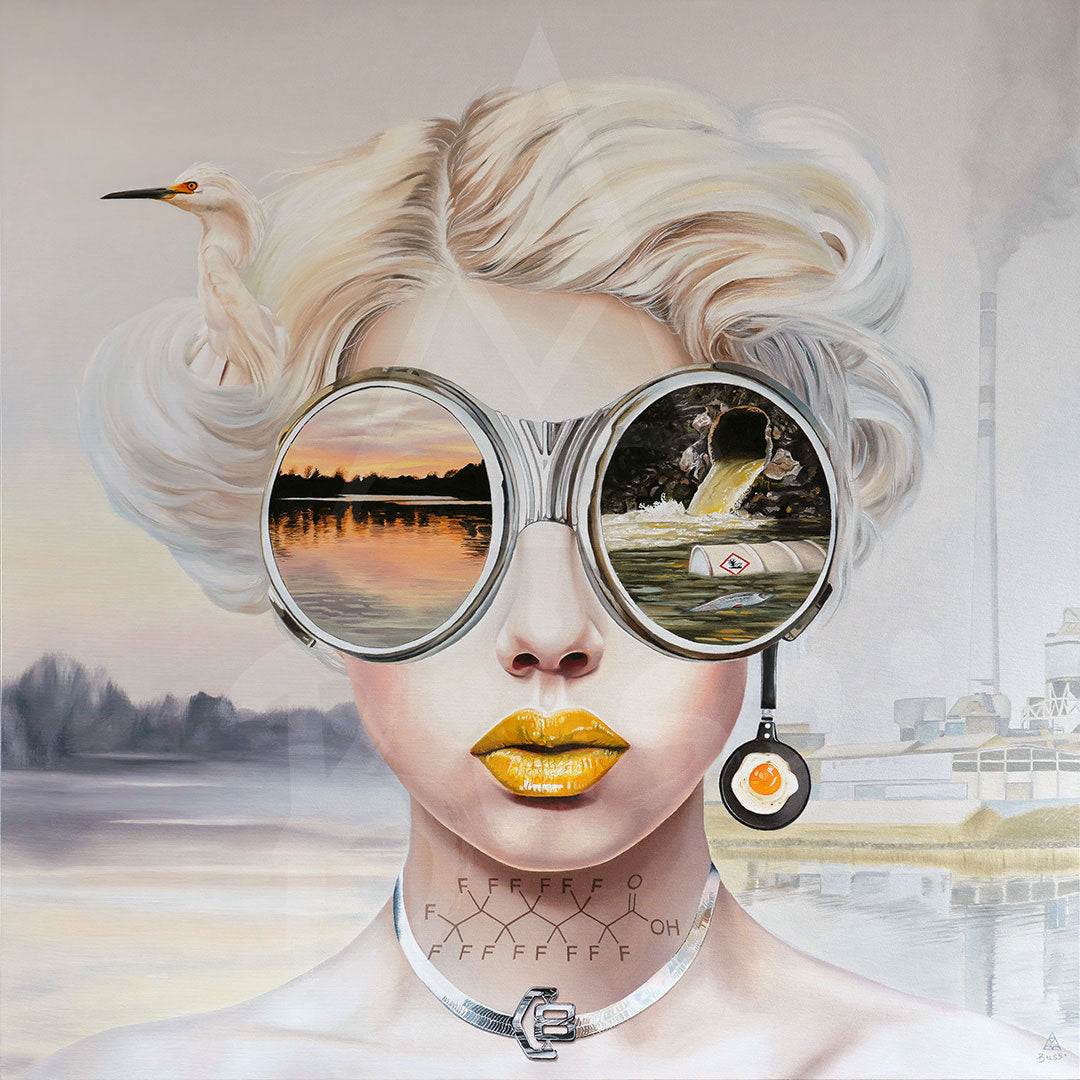 Toxic Waste oil painting by Anna-Marie Buss
