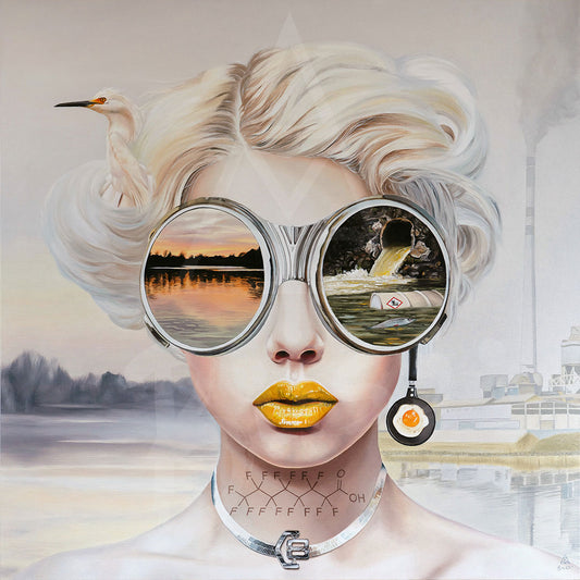 Toxic Waste oil painting by Anna-Marie Buss