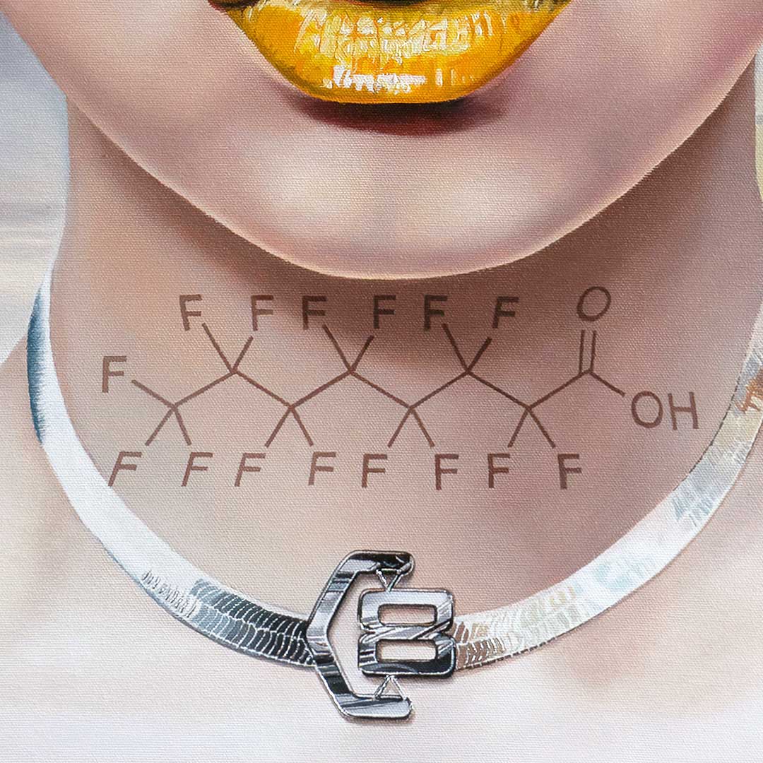 Toxic Waste chemical compound tattoo