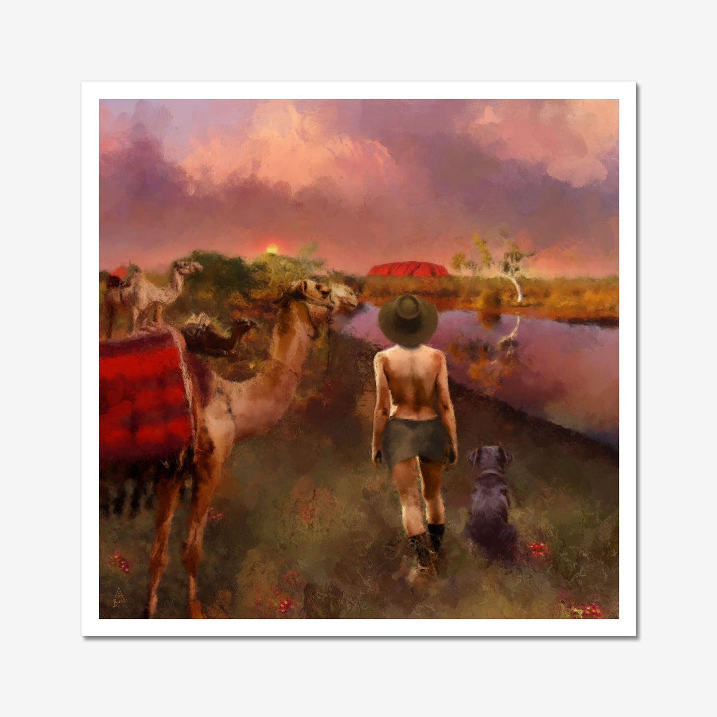 Tracks to Uluru | Fine Art Print