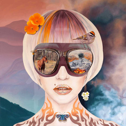 Wildfires painting by Anna-Marie Buss