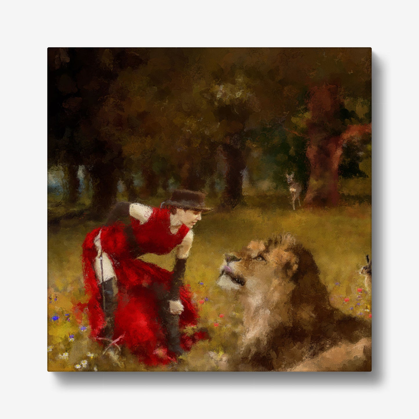 Anna and the Lion - Fine Art Print