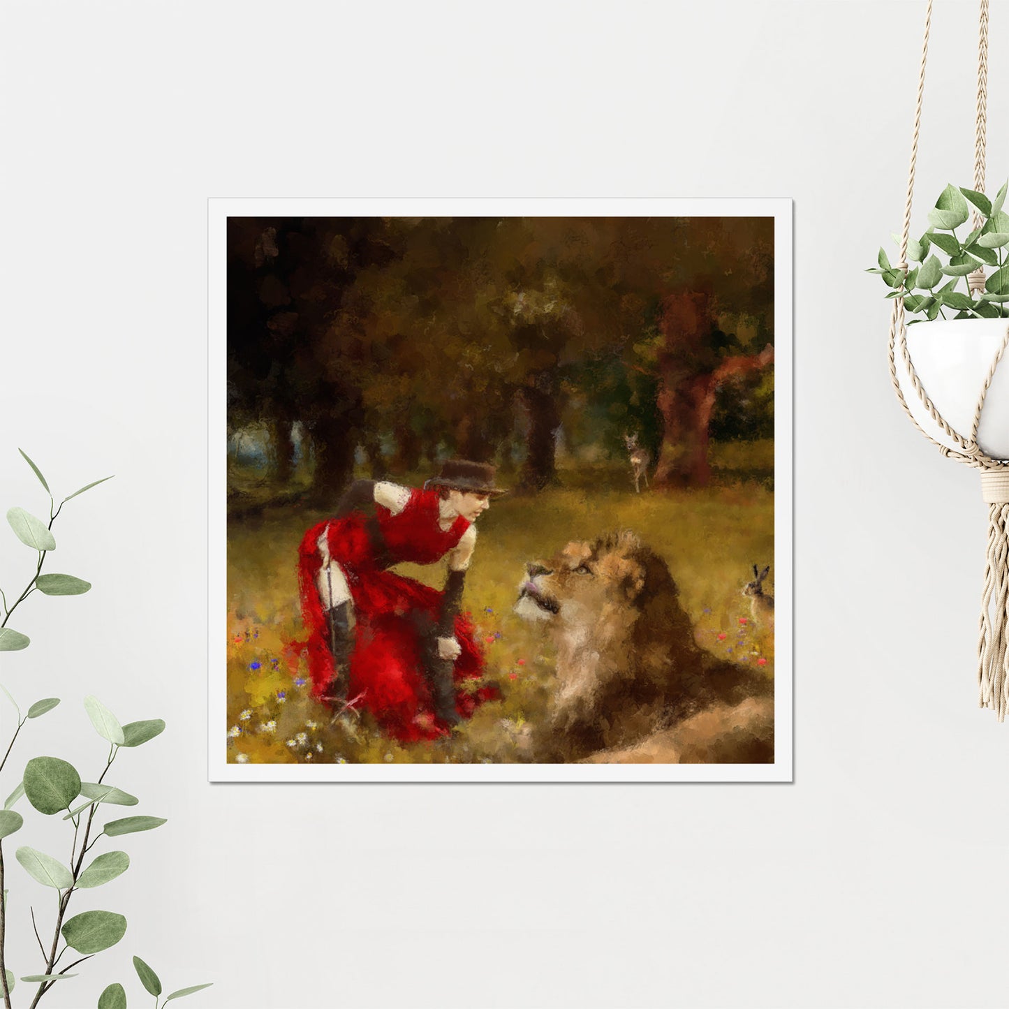 Anna and the Lion - Fine Art Print