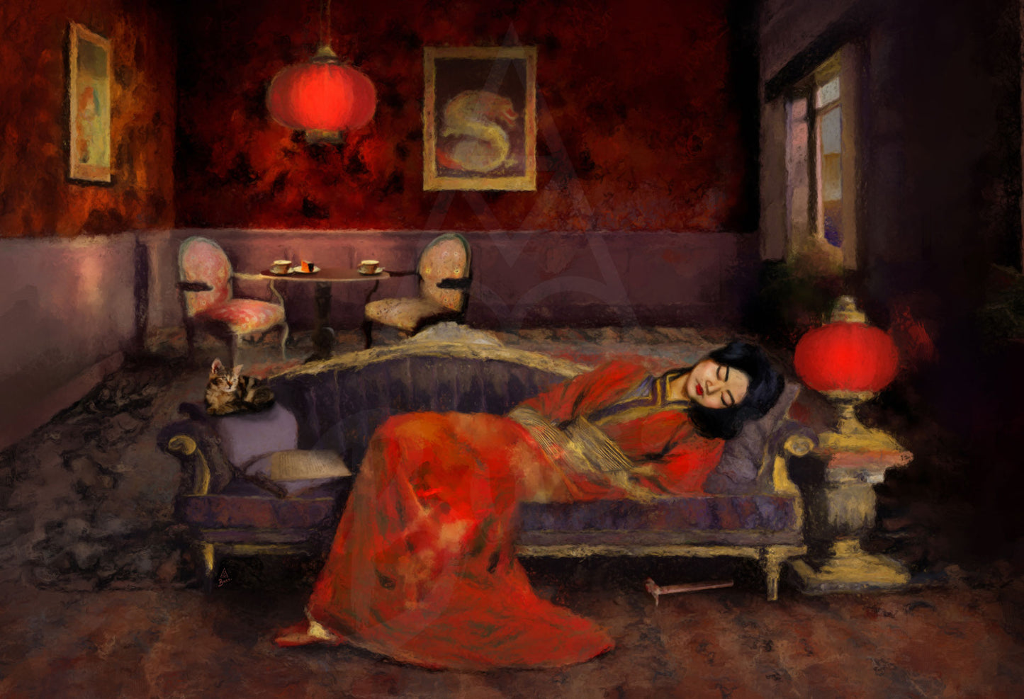 The Chinese Lantern Cafe | Fine Art Print