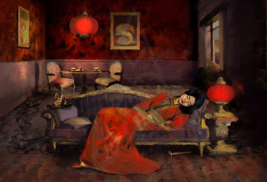The Chinese Lantern Cafe | Fine Art Print
