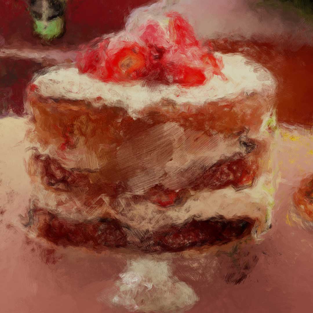 Green Tea and Cake? | Fine Art Print