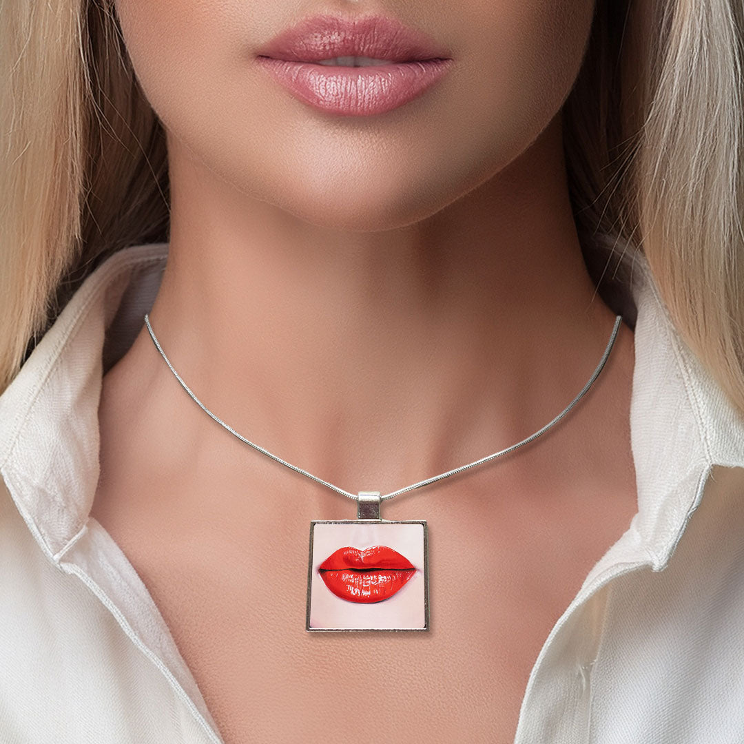 Red Lips Pendant