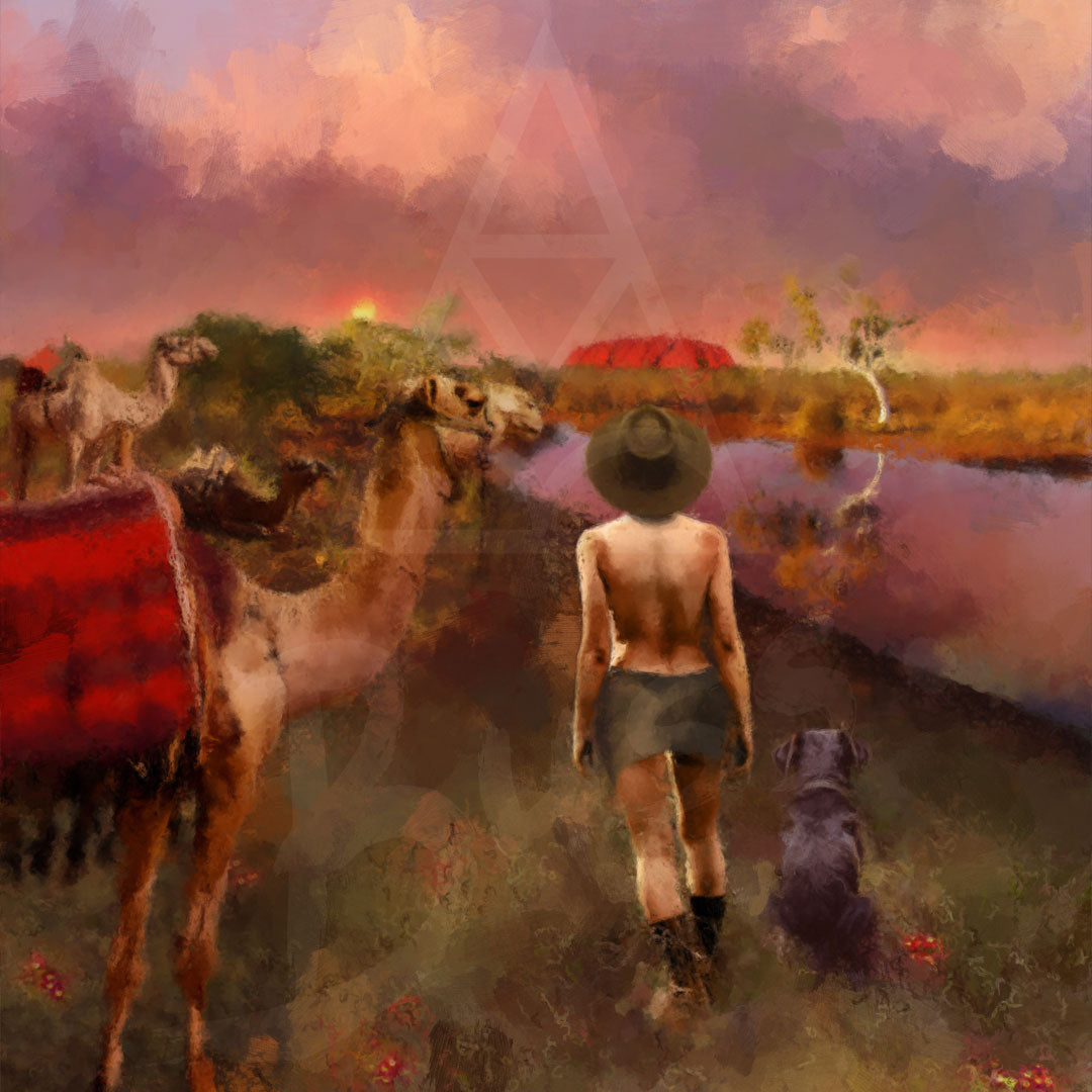 Tracks to Uluru | Fine Art Print