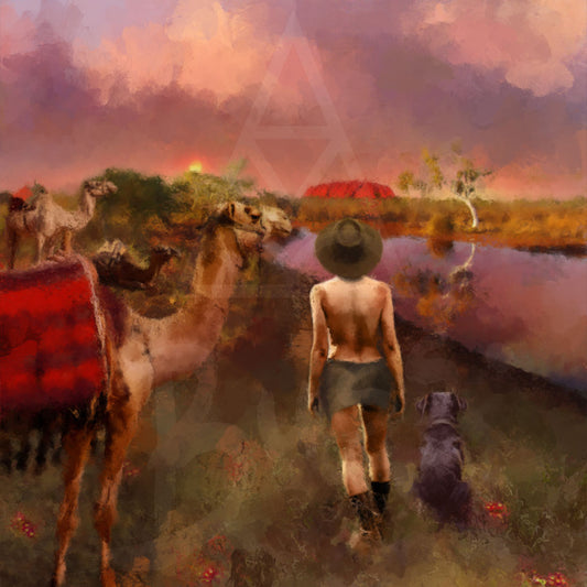 Tracks to Uluru | Fine Art Print